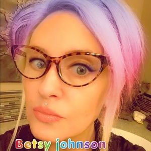 Betsy Johnson tortoise cat eye readers